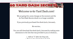 Desktop Screenshot of 60yarddash.com
